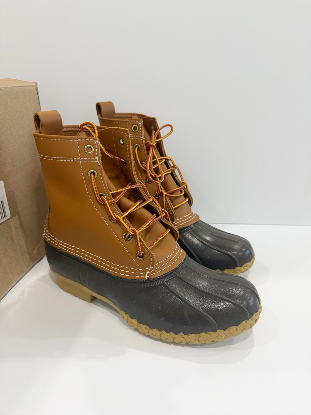 L.L. Bean 8” Leather Rubber Women’s Boots